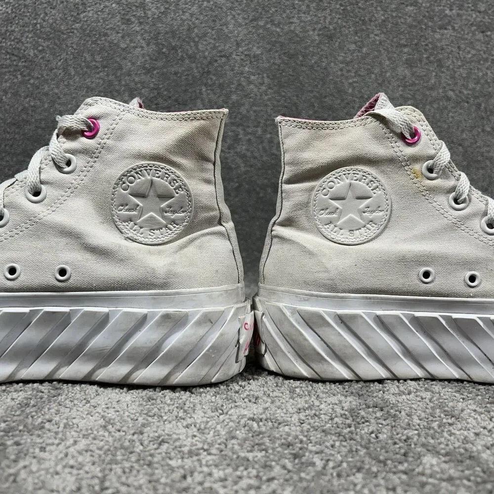 Converse Chuck Taylor All Star Lift 2X Hi Women’s 8.5 Pale Putty Platform Shoes